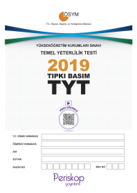 TYT TIPKI BASIM 2019 PERİSKOP YAYINLARI