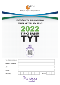 TYT TIPKI BASIM 2022 PERİSKOP YAYINLARI
